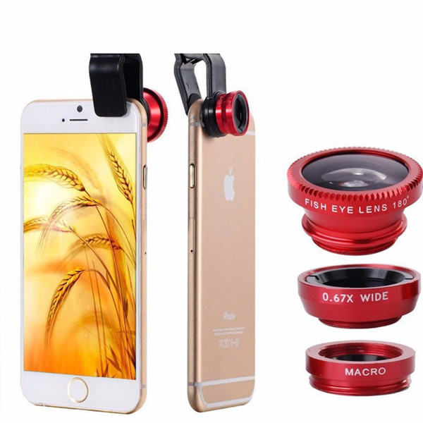 3 in 1 Universal Clip Fish Eye lens Wide Angle Macro Phone Fisheye Lens For iPhone Samsung htc lg lowest price on DHgate