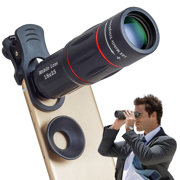 Apexel 18X Telescope Zoom Mobile Phone Lens for iPhone Samsung Smartphones universal clip Telefon Camera Lens with tripod