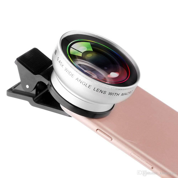 37mm 0.45X Clip On Wide Angle Camera Lens For iPhone/Android Smart CellPhone