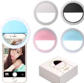 Manufacturer charging LED flash beauty fill selfie lamp outdoor selfie ring light rechargeable for all mobile phone