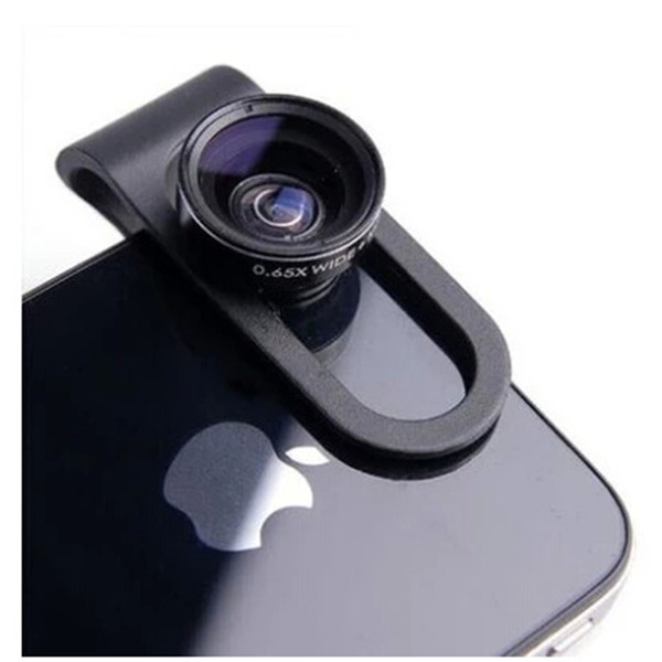 CP65 mobile phone wide-angle and macro lens 2 in 1 0.65X wide-angle macro lens HD lens for iPhone Samsung mobile phone