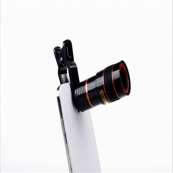 Universal 8X Zoom Mobile Phone Magnification Optical Telescope Camera Lens For iPhone 7 6s 6plus Samsung Sony HTC Motorola Smartphones