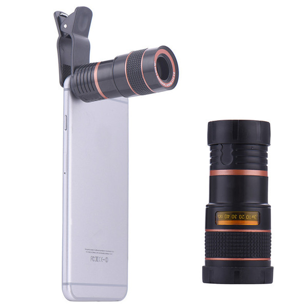 8x Zoom Optical Phone Telescope Portable Mobile Phone Telephoto Camera Lens and Clip for iphone smart phone