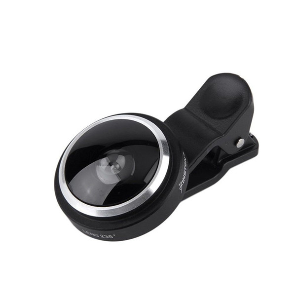 Universal 235 Degree Super FishEye Lens Clip-on Wide Angle Selfie Lens Portable Cellphone Camera Kits For IPhone Samsung Photography