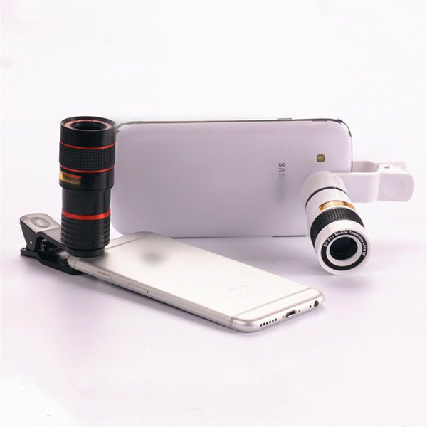 HD Mobile Phone Telephoto Lens 8X Zoom Optical Telescope Camera Lens with Clips Universal All Phone For iPhone 7 Samsung Huawei Xiaomi LG