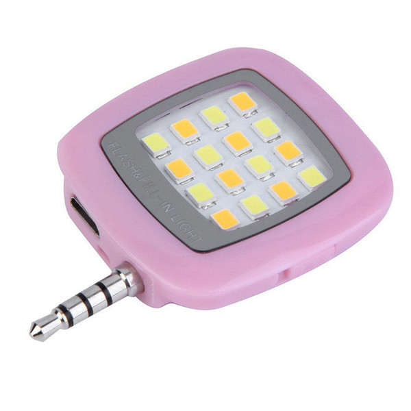 Wholesale Portable Mini 16 Leds Lamp LED Flash IBlazr Dimmable Fill-IN Light Pocket Spotlight For Universal Smartphone Camera