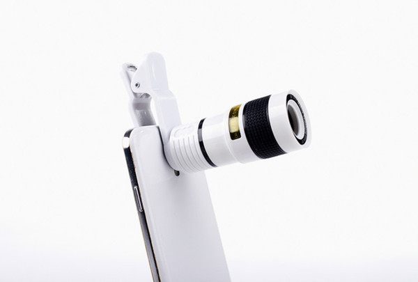 drivworld telephoto camera lens adjustable focal length HD super wide-angle external focus 8X mobile phone lens