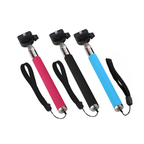 Selfie Stick HDGP123 cell phone camera gopro ant Beauty photo accessories Universal sports aluminum alloy expansion link with free shipping