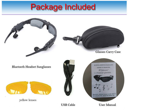 Details about Sport Stereo Bluetooth Wireless Headset Sunglasses Headphone Talk Sun Talk