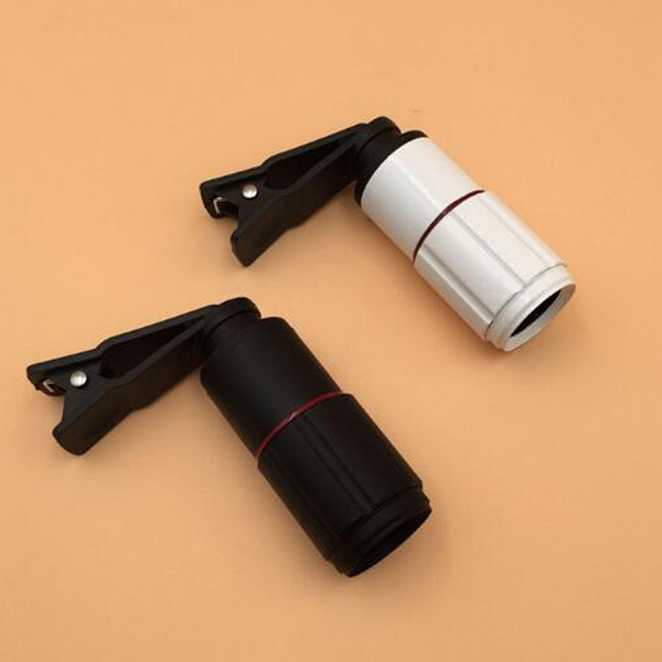 Mobile Universal Lens 8x18 Convenient to carry Mini HD Fashion Blue film Low light Night Vision Mobile Telescope with Clip Far artifact