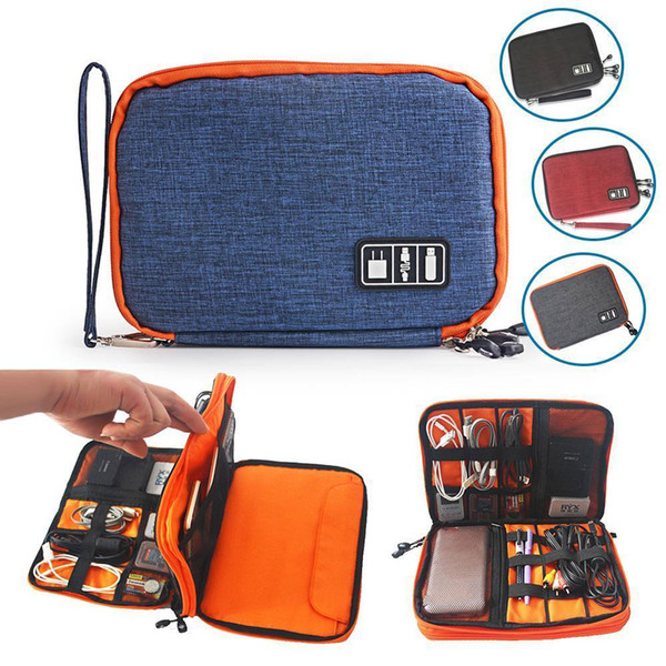 NEW Waterproof Digital Gadget Organizer Travel Storage Bag For Phone Cable Cord Charger Accessories High Quality