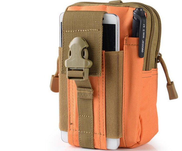 6' 15 color High Quality Universal Outdoor Tactical Holster Military Waist Belt Bag Wallet Pouch Purse Phone Bag Zipper for phone 500