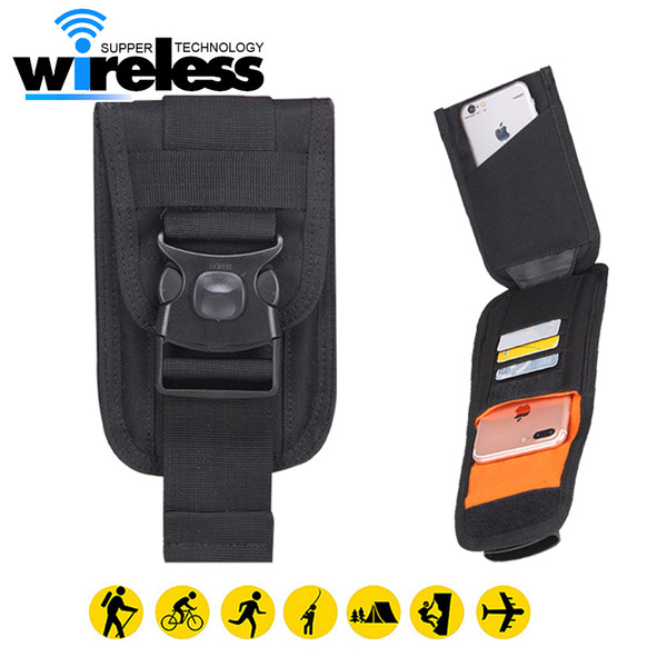 6.0 Nylon Tactical Holster Military Molle Hip Waist Belt Bag Wallet Phone Pouch Purse Case for iphone x 8 samsung s9 s8