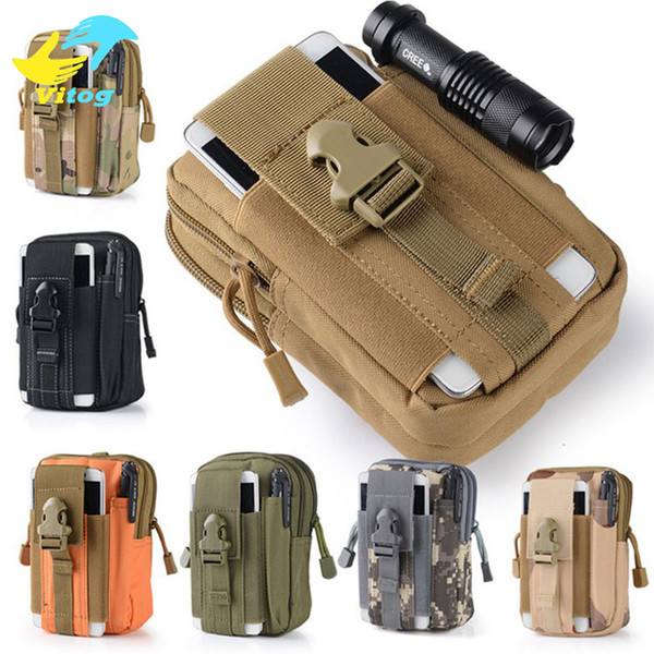 Phone Case Advocator Men 5.5' Camouflage Nylon Fanny Bag Mobile Phone Travel Waist Pack Bag Military Men Waist Fanny Pack Waist Belt Bag