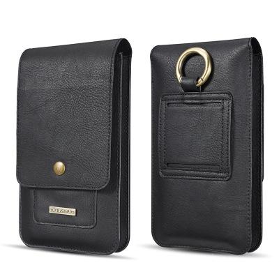 Univesal Luxury Retro Vertical Flip Belt Clip Pouch Pocket Leather Cover Case For Samsung Galaxy iphone Smartphone Sleeve Bag