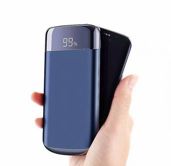 20000mah Power Bank External Battery PoverBank 2 USB LED Powerbank Portable Mobile phone Charger for Xiaomi Samsung iphone XS