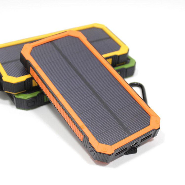 Portable 20000mAh Solar Power Bank Backup Battery Charger For iPhone XR XS MAX X 8 Samsung XiaoMi Android Phone High Quality