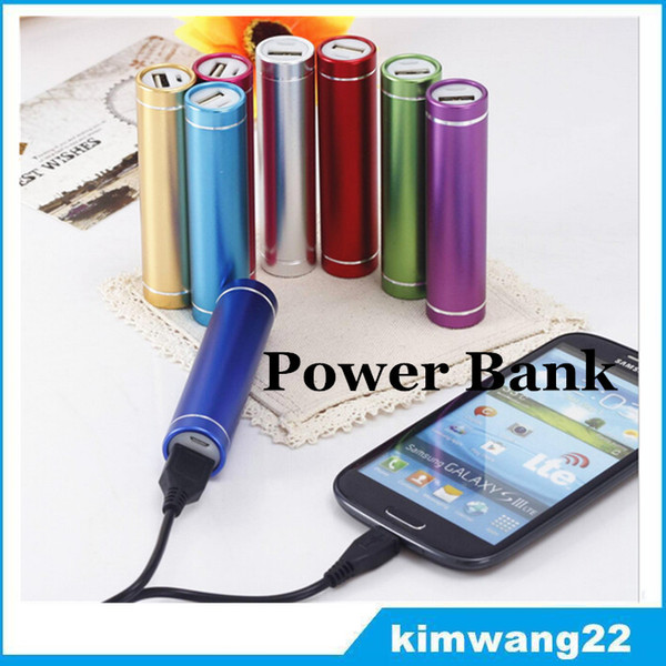 Cheap Power Bank Portable 2600mAh Cylinder PowerBank External Backup Battery Charger Emergency Power Pack Chargers for all Mobile Phones