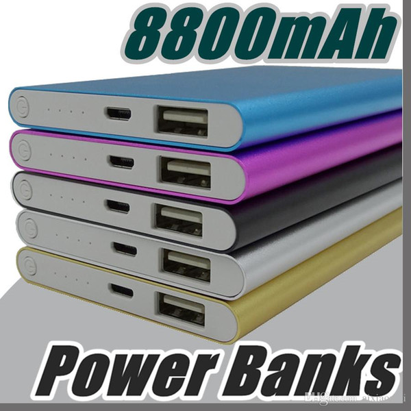 Wholesale Ultra thin slim powerbank 8800mah xiaomi power bank for mobile phone Tablet PC External battery F-YD