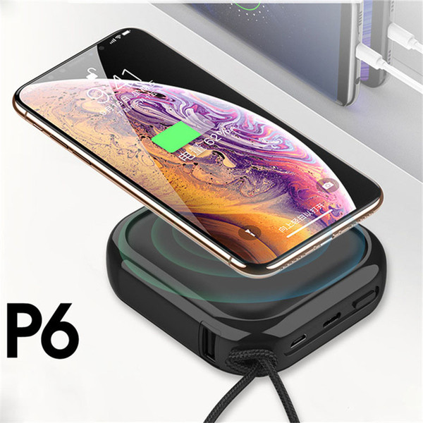 New 10000 wireless charging bank supports mobile phone QI wireless charging creative mobile power supply