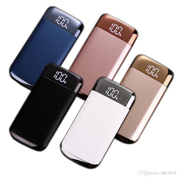 Power Bank External Battery 30000mAh Power Bank 2 USB LCD Powerbank Portable Mobile Phone Charger External BatteryPack Free gift