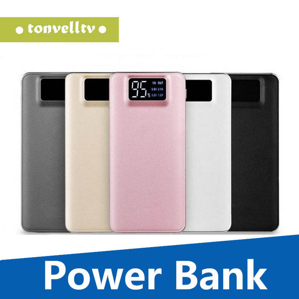 20000mAh Power Bank External Battery LCD Screen Display Portable powerbank Dual USB Charger For iP 11 X Samsung S9 S10 xiaomi huawei