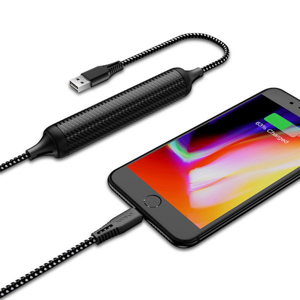 JOYROOM 2500mAh External Power Bank For Phone Quick Charge 2.4A Mirco Cable 2 in 1 Battery Charger Data Transfer Type-C Cable