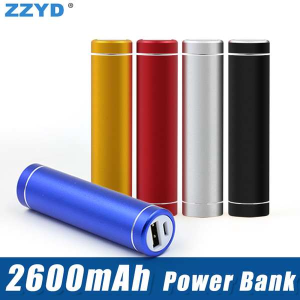 ZZYD 2600 mAh Power Bank Portable USB Mobile charger Mobile Power Supply For Samsung S8 iPX Tablet