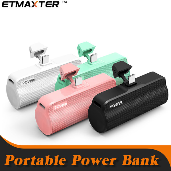 ETMAXTER Portable Power Bank Mobile Charger 2000mAh Battery Charger for iPhone X 8 Plus HTC Samsung S8 Plus