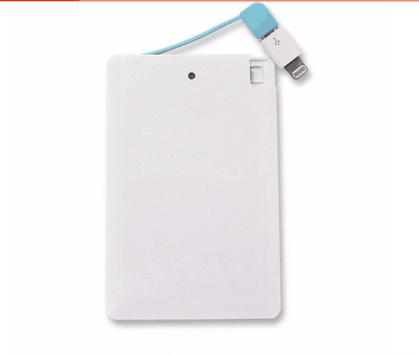 Sufficient capacity Portable Charger power bankFashion Smart Card Power bank 2600mAh Powerbank portable charger external battery for iphone