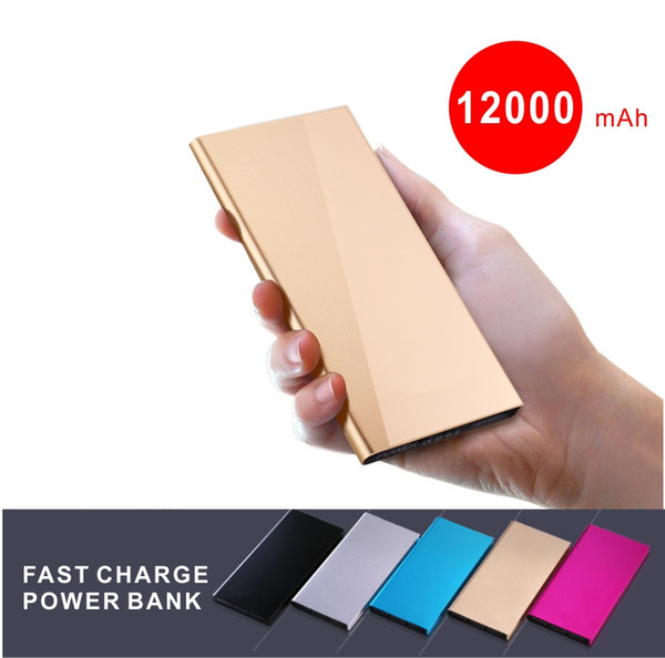 20000Mah Ultra Thin Slim fast charge Power Bank Portable External Battery Polymer Book for iPhone Android mobile phone Tablet PC LED LIGHT