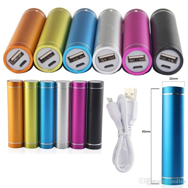 Mini cylindrical rechargeable treasure 2600 mah milliampere large capacity mobile powerbank General mobile phone emergency power banks