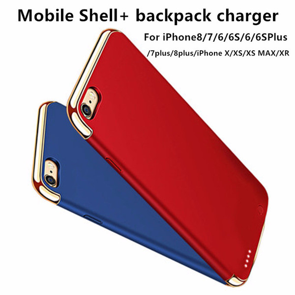 External Battery Case Power Charger Charging Cover for iPhone8/7/6/6S/6/6S/7/8plus/iPhone X/XS/XS MAX/XR Mobile Shell Charging Backpack