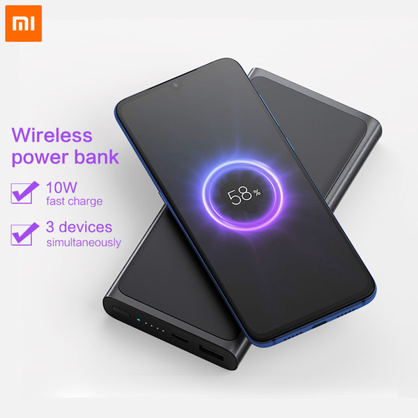 Original Xiaomi PLM11ZM Wireless Power Bank 10000mAh in stock!!! Wireless Charger with USB Type C for Mobile Phone