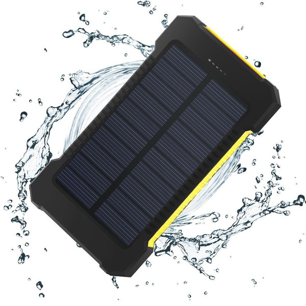 Solar Power Bank 10000mAh Double USB Solar charger External Battery Portable Charger Bateria Externa Pack For Phones