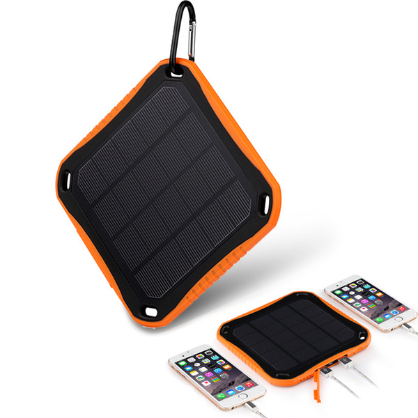 Original Window solar charger with LED flashlight five-Anti Solar Power Bank 5600mAh,Dual USB solar port charger with Suction for cellphones