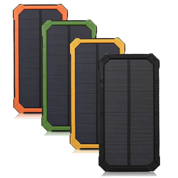 6000mah solar Power Bank External Battery charge Dual USB Powerbank Portable phone Charger for iPhone 8 XS max Xiaomi 7 8plus