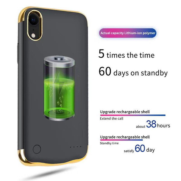 Battery Case For Iphone 4.7/5.5inch iphone X/ iXR/ ixs max Universal Clip Charger Wireless Power Bank Cover full 6000mah