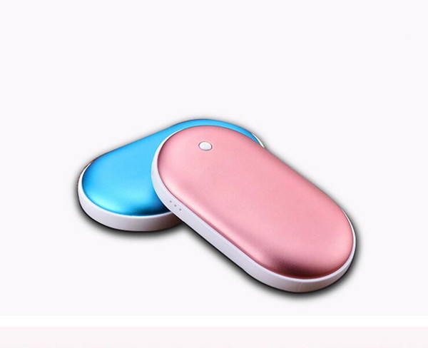 Creative cute simple solid color macarons electric heater explosion-proof mobile power mini usb lucky stone geese warm stone