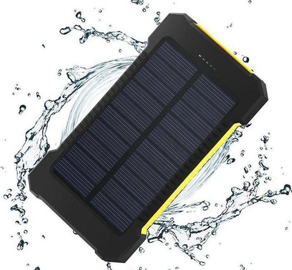 8 Photos Find Similar Solar Power Bank Dual USB Power Bank with LED light Real 10000mAh waterproof powerbank bateria external Portable