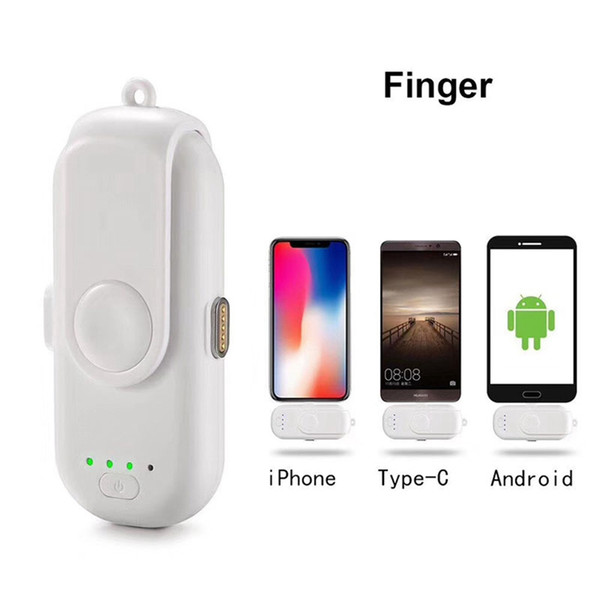 Special offer Charger Pad Finger 5 Charging Packs Powerbank Magnetic attraction Power Bank Charger for iPhone Android Type C Moblie Phones