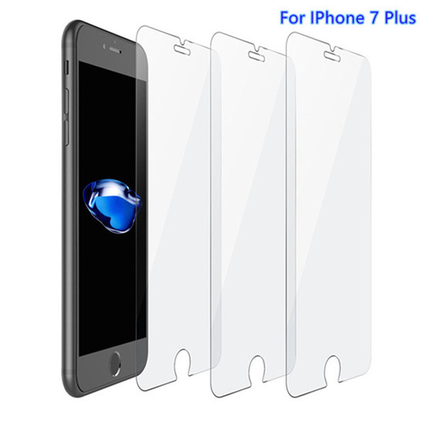 For Iphone 6 7 8 Plus High Quality Tempered Glass Screen Protector 2.5D Anti Fingerprint Mixed Types Factory Foam Pack--YH0073