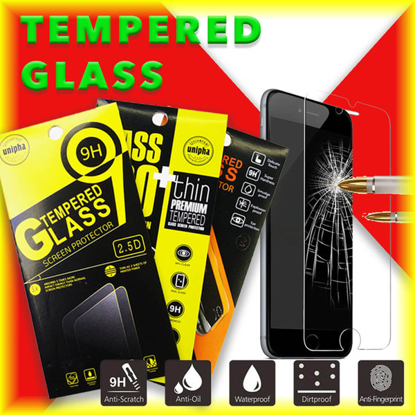 9H Hardness HD Tempered Glass Screen Scratch-resistant Sensitive Touch-proof Anti-drop Anti-fingerprint Cell Phone Screen Protector Glass