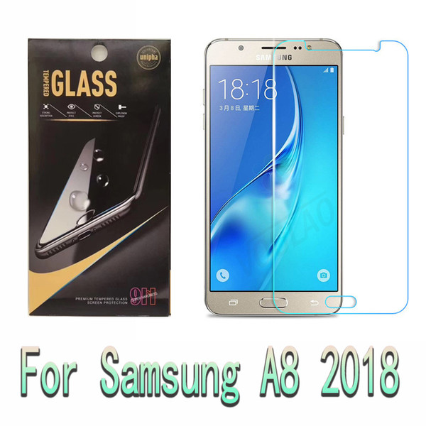 For A3 A5 A7 J3 J5 J7 prime 2017 A8 A8plus 2018 Tempered Glass Screen Protectors 2.6mm 9H Explosion Film Shatter For iphone XS XR MAX 6 7 8