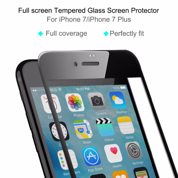 HD Clear Explosion-proof 0.2MM Ultra Thin Tempered Glass Screen Protector For iPhone 6 7 7S 8 Phone Protective Film + Retail box