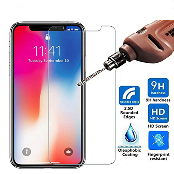 Tempered Glass XR XS MAX 5 5s SE Screen 6 6s 7 8 Plus For iPhone XS Front membrane