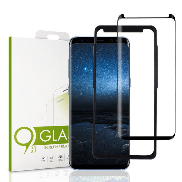 Case Friendly 3D Curved Tempered Glass Screen Protector for Samsung Galaxy S10 S10E S10Plus S9 Full Cover Phone Grass Film With Retail Box