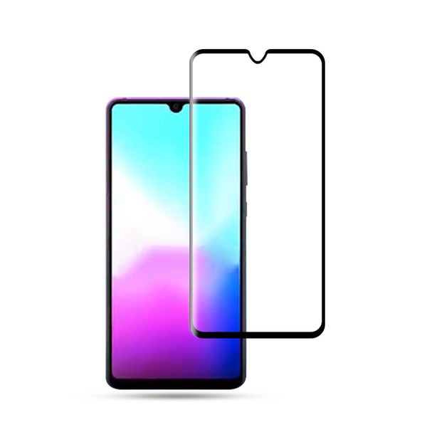 For Huawei Mate 20 3D curved tempered glass screen protector with black silk printing and retail package free shipping