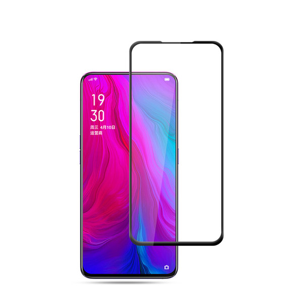 For OPPO Reno 2.5D full cover tempered glass screen protector with black silk printing and free shipping