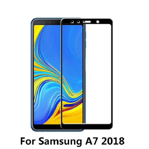 For Samsung A7 2018 2.5D 9H tempered galss screen protector with retail package and free shipping